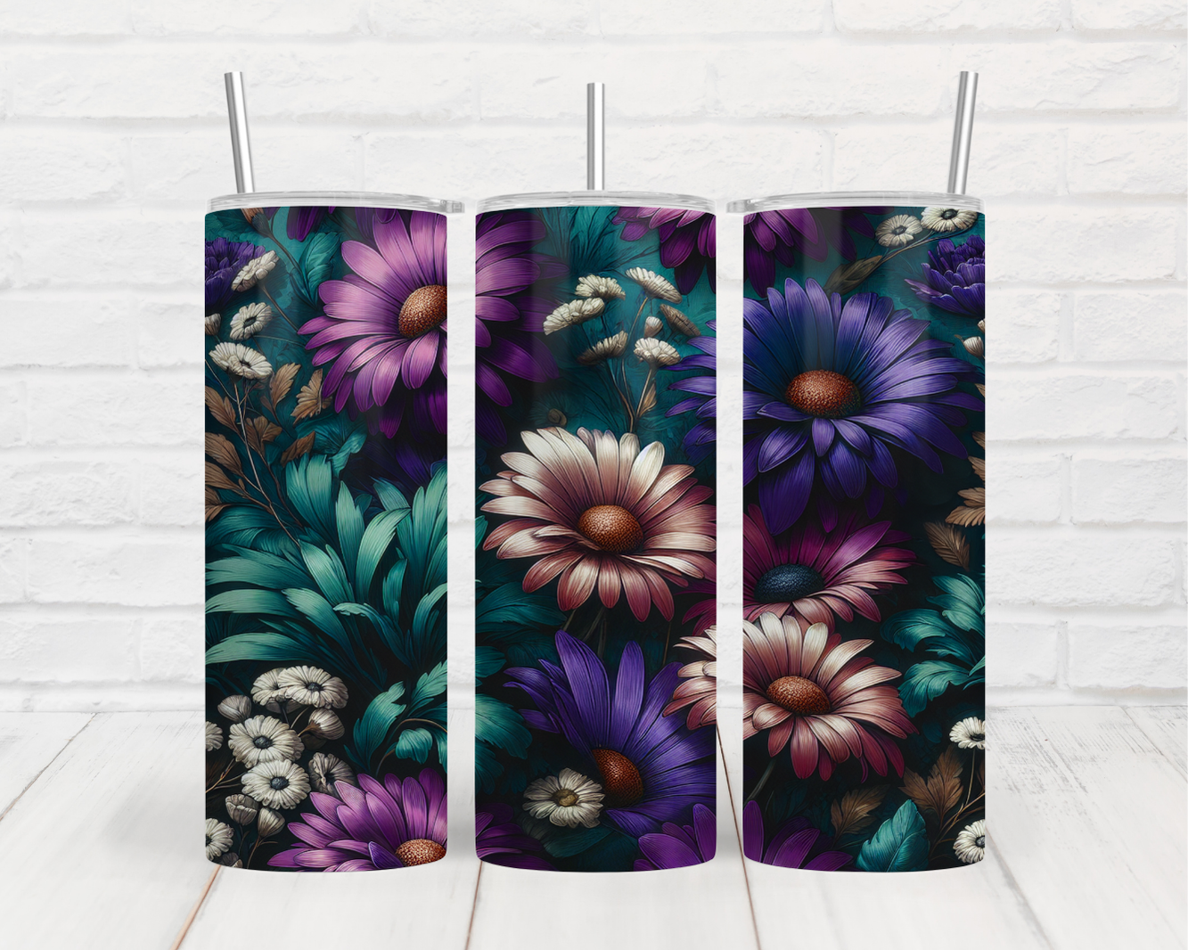 a couple of vases sitting on top of a white table