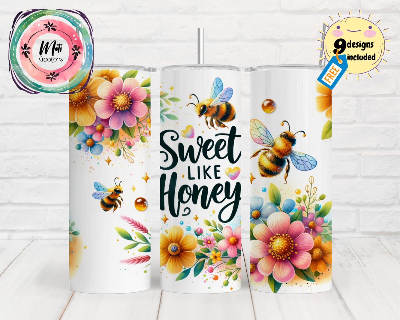 a couple of white tumbles sitting on top of a table