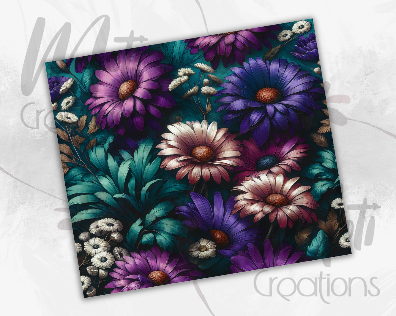 a picture of a bunch of flowers on a white background