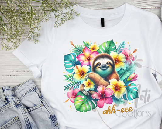 a t - shirt with a slotty on it