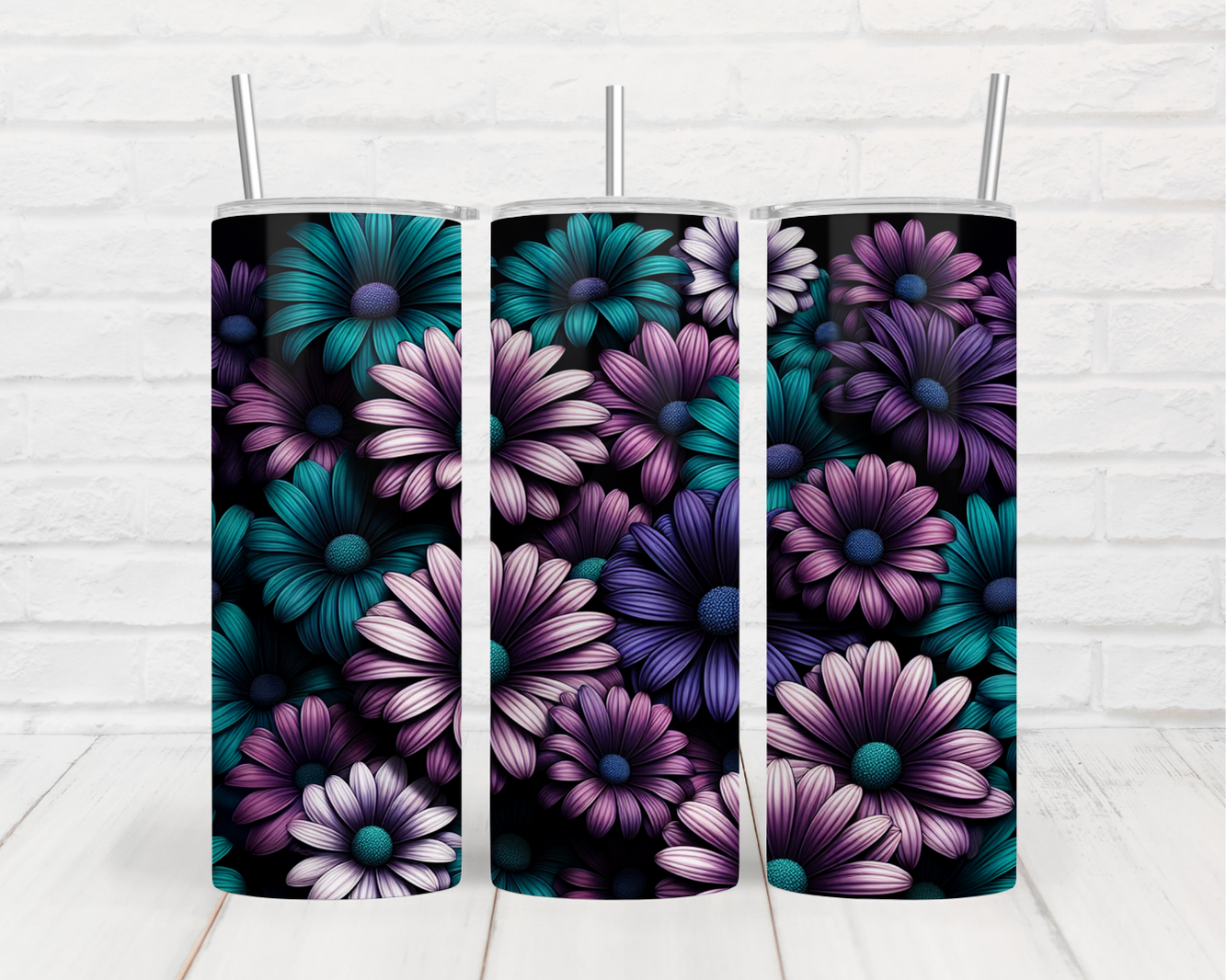 a couple of vases sitting on top of a white table