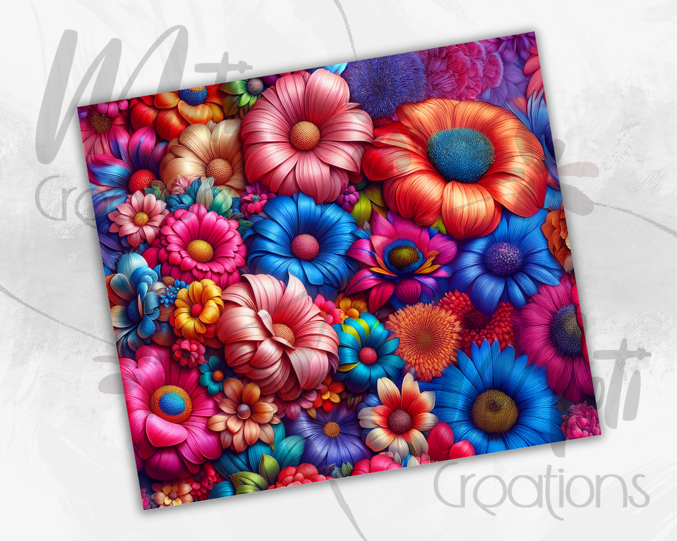 a picture of a bunch of flowers on a white background