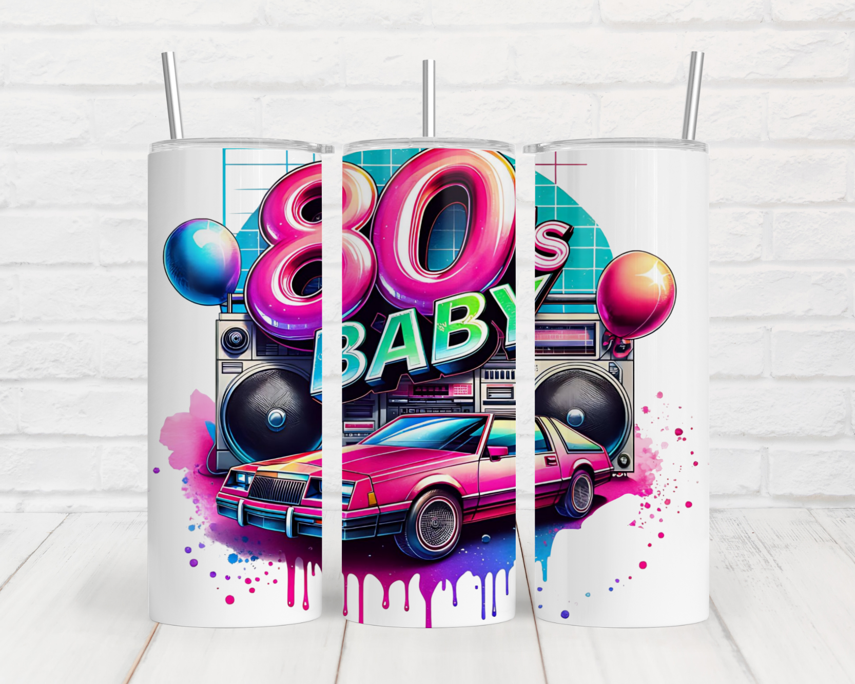 a couple of cups that are on a table