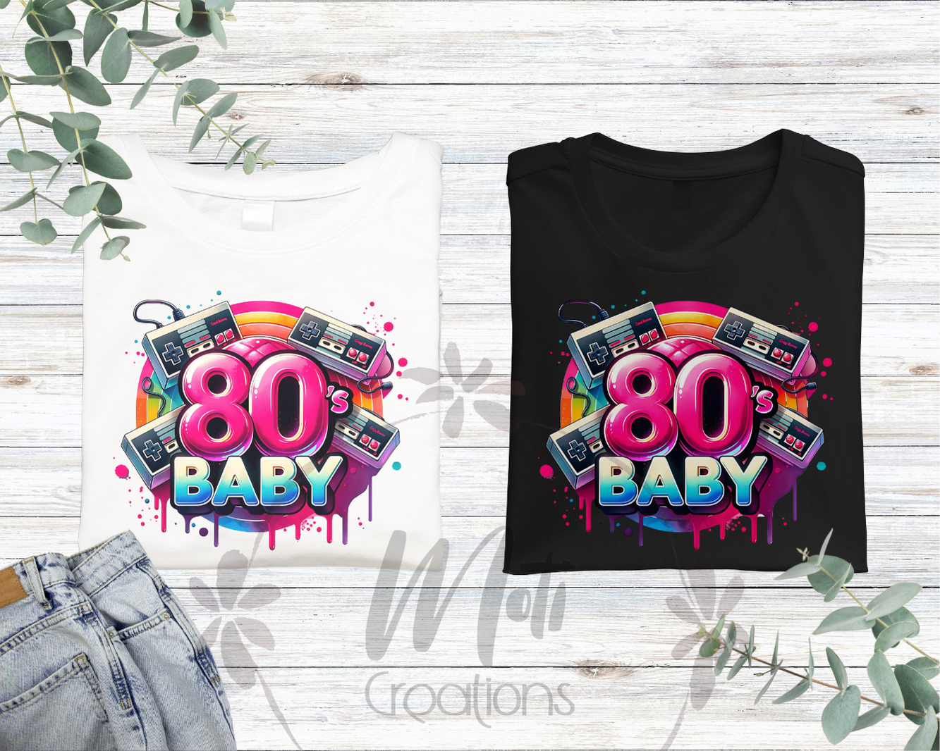 a couple of shirts that are on a table