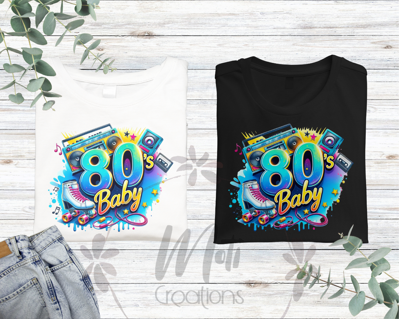 a couple of shirts that are on a table