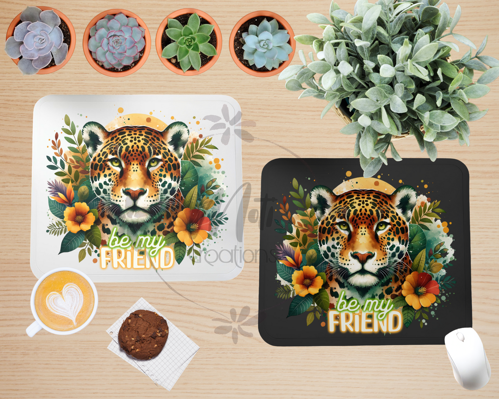 a picture of a tiger with flowers on it